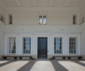 Grand Entrance, Old College, Royal Military College, Sandhurst 2014 by Leslie Hossack